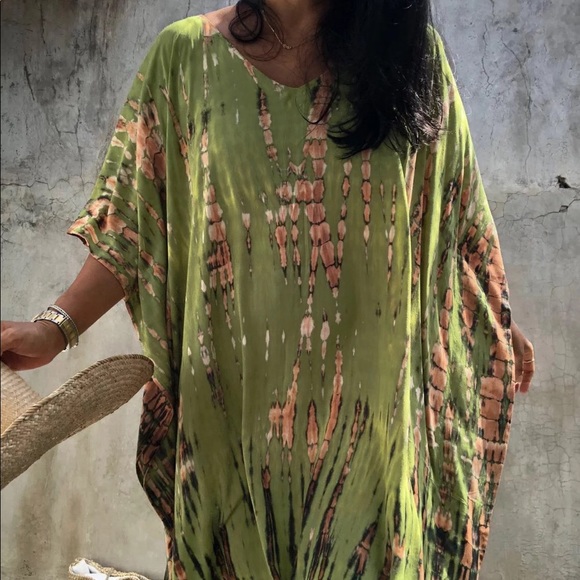 Zinnia Envy Bohemian Kaftan Kimono Robe Coverup - Picture 5 of 9